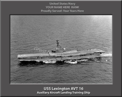 USS Lexington AVT 16 Personalized Navy Ship Photo