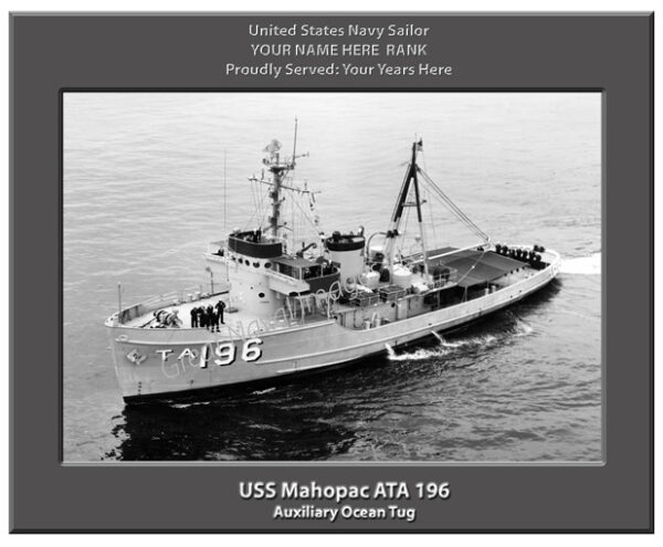 USS Mahopac ATA 196 Personalized Navy Ship Photo