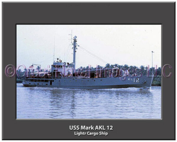 USS Mark AKL 12 Personalized Navy Ship Photo