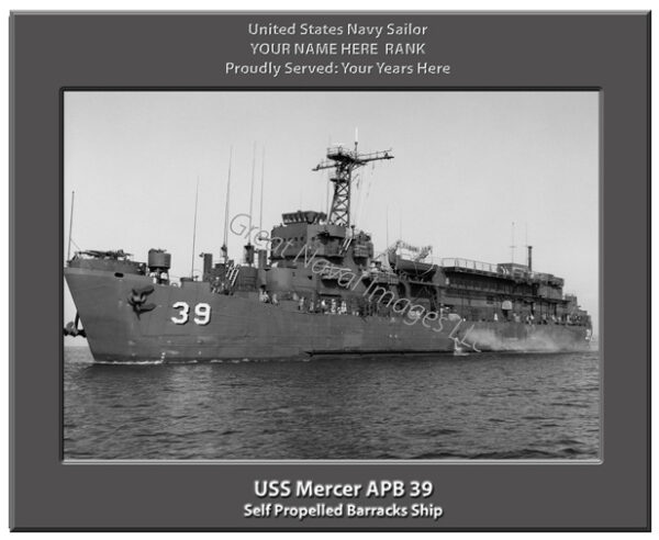 USS Mercer APB 39 Personalized Navy Ship Photo