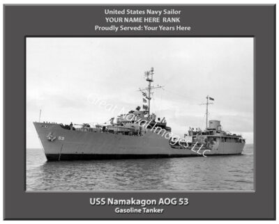 USS Namakagon AOG 53 Personalized Navy Ship Photo
