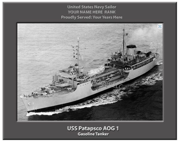 USS Patapsco AOG 1 Personalized Navy Ship Photo