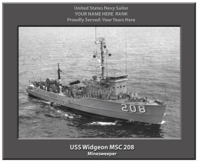 USS Widgeon MSC 208 Personalized Navy Ship Photo