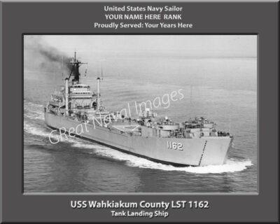 USS Wahiakum County LST 1162 Personalized Navy Ship Photo