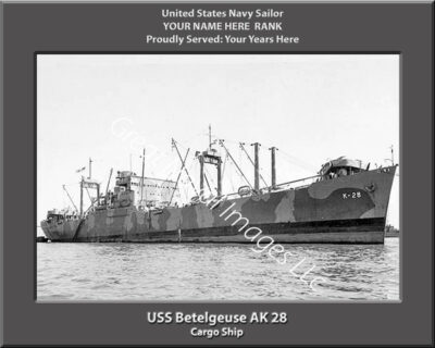 USS Betelgeuse AK 28 Personalized Navy Ship Photo