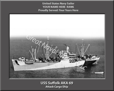 USS Suffolk AKA 69 Personalized Navy Ship Photo
