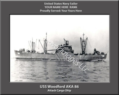 USS Woodford AKA 86 Personalized Navy Ship Photo