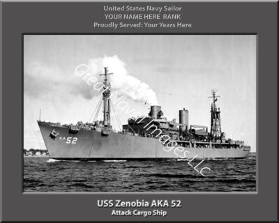 USS Zenobia AKA 52 Personalized Navy Ship Photo