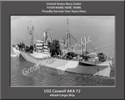 USS Caswell AKA 72 Personalized Navy Ship Photo