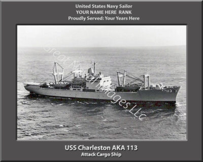 USS Charleston AKA 113 Personalized Navy Ship Photo