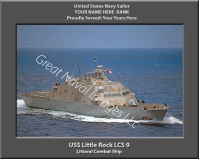 USS Little Rock LCS 9 Personalized Navy Ship Photo