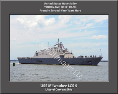 USS Milwaukee LCS 5 Personalized Navy Ship Photo