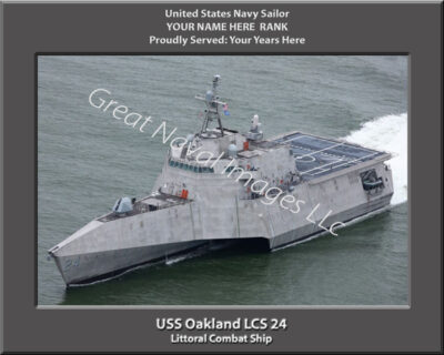 USS Oakland LCS 24 Personalized Navy Ship Photo