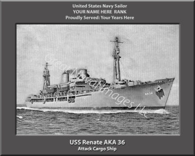 USS Renate AKA 36 Personalized Navy Ship Photo