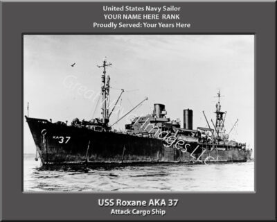 USS Roxane AKA 37 Personalized Navy Ship Photo
