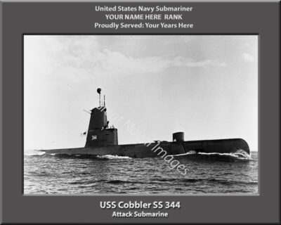 USS Cobbler SS 344 Personalized Navy Submarine Photo