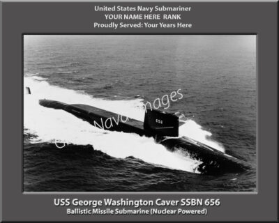 USS George Washington Carter SSBN 656 Personalized Navy Submarine Photo