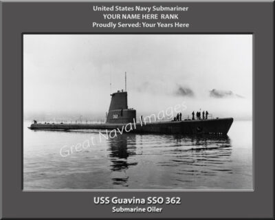 USS Guavina SSO 362 Personalized Navy Submarine Photo