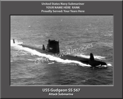 USS Guavina SS 362 Personalized Navy Submarine Photo