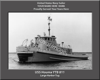 USS Houma YTB 811 Personalized Navy Ship Photo