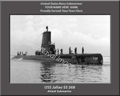 USS Jallao SS 368 Personalized Navy Submarine Photo