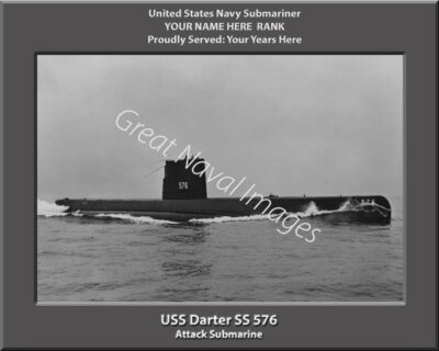 USS Darter SS 576 Personal Navy Submarine Photo