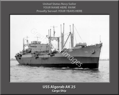 USS Algorab AK 25 Personalized Navy Ship Photo