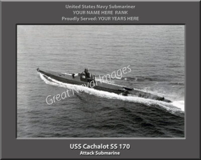 USS Cachalot SS 170 Personalized Navy Submarine Photo