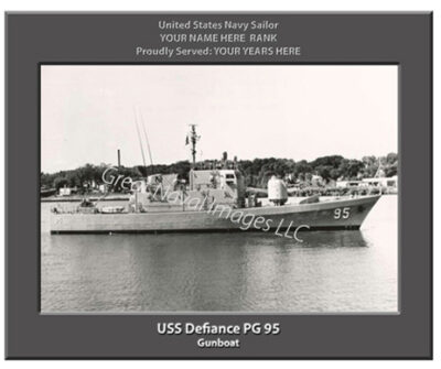 USS Defiance PG 95 Personalized Navy Ship Photo