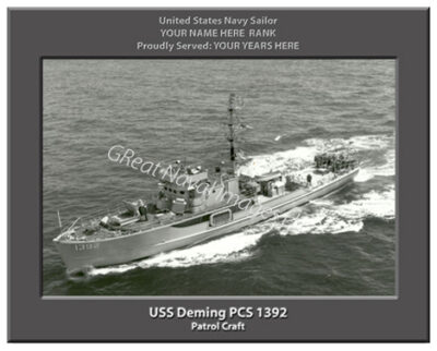 USS Deming PCS 1392 Personalized Navy Ship Photo