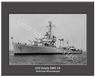 USS Doyle DMS 34 Personalized Navy Ship Photo