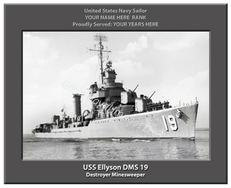 USS Ellyson DMS 19 : Navy Ship Photo ⋆ Great Naval Images LLC.