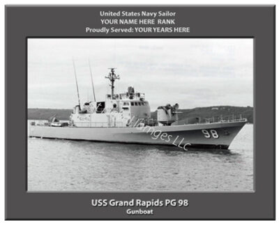 USS Grand Rapids PG 98 Personalized Navy Ship Photo