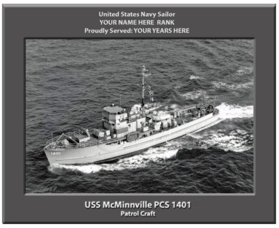 USS McMinnville PCS 1401 Personalized Navy Ship Photo