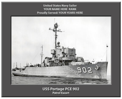 USS Portage PCE 902 Personalized Navy Ship Photo
