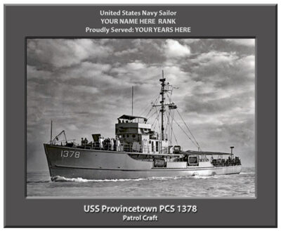 USS Provincetown PCS 1378 Personalized Navy Ship Photo