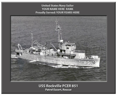 USS Rockville PCER 851 Personalized Navy Ship Photo