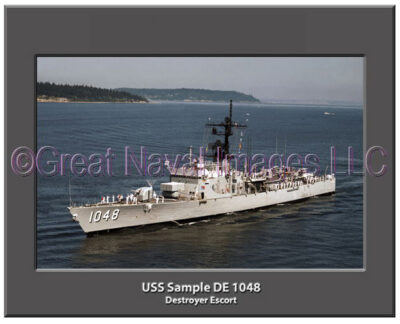 USS Sample DE 1048 Personalized Navy Ship Photo