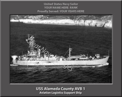 USS Alameda County AVB 1 Personalized Navy Ship Photo