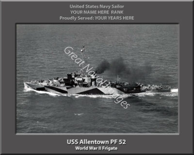 USS Allentown PF 52 Personalized Navy Ship Photo
