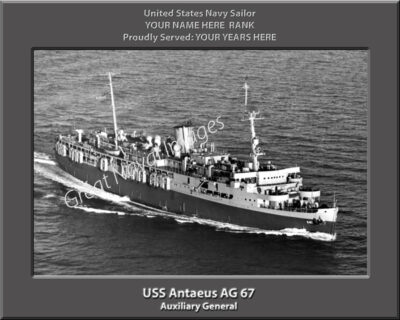USS Antaeus AG 67 Personalized Navy Ship Photo