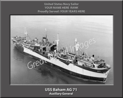 USS Baham AG 71 Personalized Navy Ship Photo