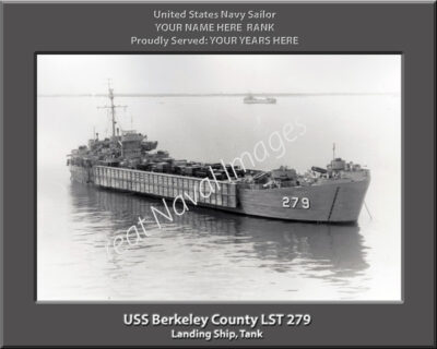 USS Berkeley County LST 279 Personalized Navy Ship Photo