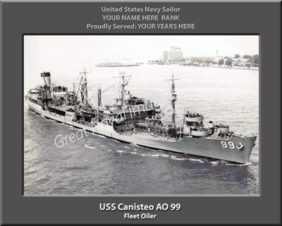 USS Canisteo AO 99 Personalized Navy Ship Photo