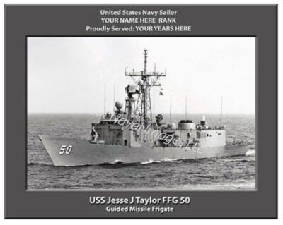USS Jesse J. Taylor FFG 50 Personalized Navy Ship Photo