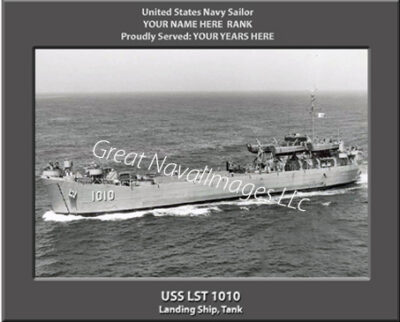 USS LST 1010 Personalized Navy Ship Photo