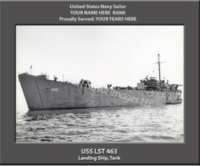 USS LST 463 Personalized Navy Ship Photo