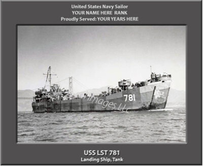 USS LST 781 Personalized Navy Ship Photo