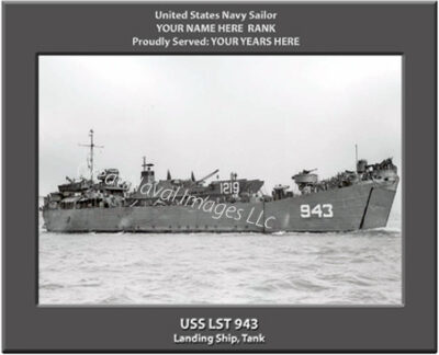USS LST 943 Personalized Navy Ship Photo