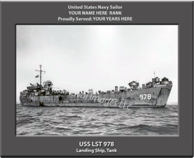 USS LST 978 Personalized Navy Ship Photo